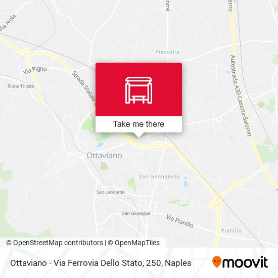 Ottaviano - Via Ferrovia Dello Stato, 250 map