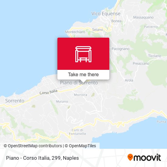 Piano - Corso Italia, 299 map