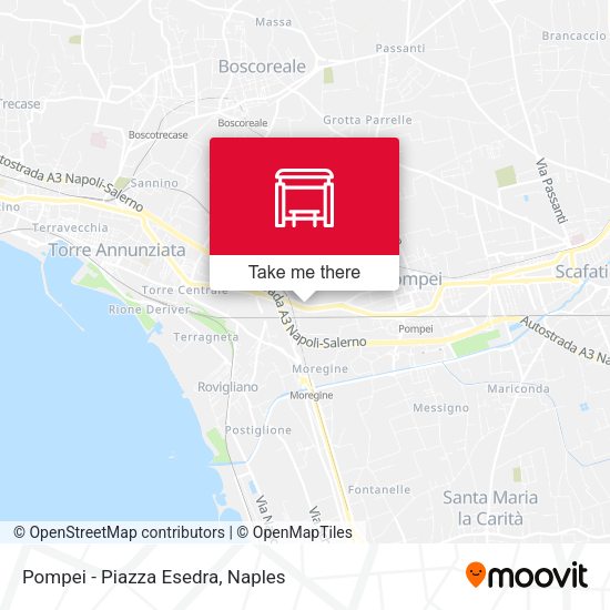 Pompei - Piazza Esedra map