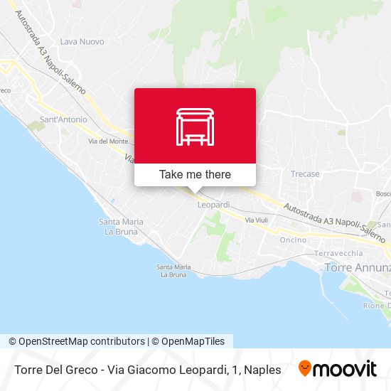 Torre Del Greco - Via Giacomo Leopardi, 1 map