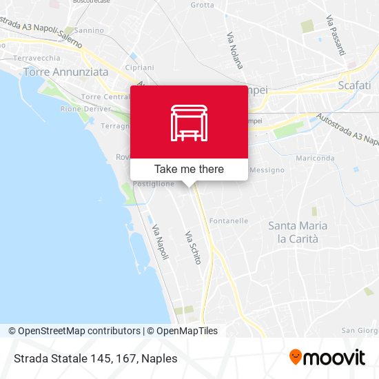 Strada Statale 145, 167 map