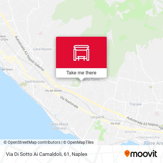 Via Di Sotto Ai Camaldoli, 61 map