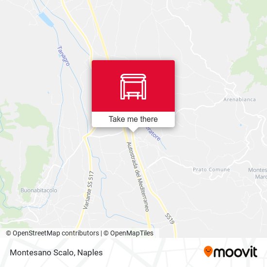 Montesano Scalo map
