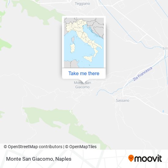 Monte San Giacomo map