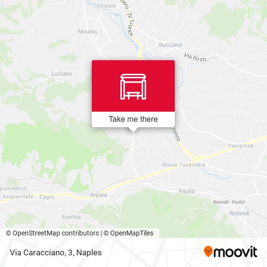 Via Caracciano, 3 map