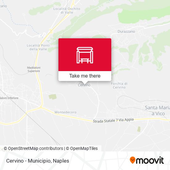 Cervino - Municipio map
