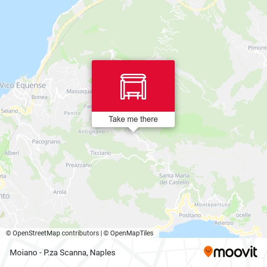 Moiano - P.za Scanna map