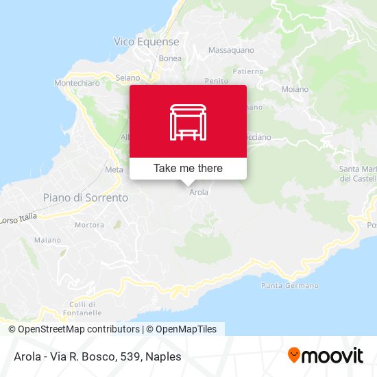 Arola - Via R. Bosco, 539 map
