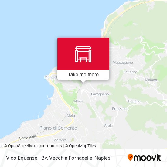 Vico Equense - Bv. Vecchia Fornacelle map