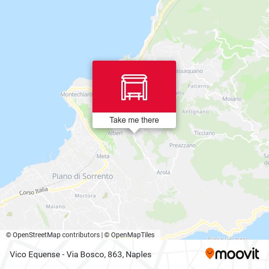 Vico Equense - Via Bosco, 863 map