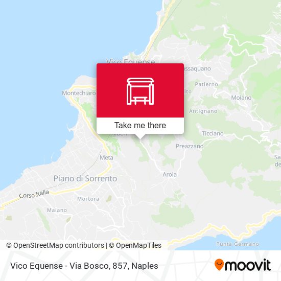 Vico Equense - Via Bosco, 857 map