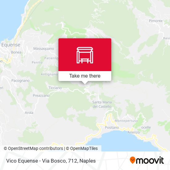 Vico Equense - Via Bosco, 712 map