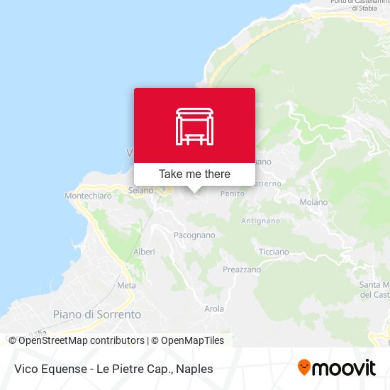 Vico Equense - Le Pietre Cap. map