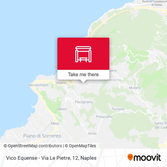 Vico Equense - Via Le Pietre, 12 map