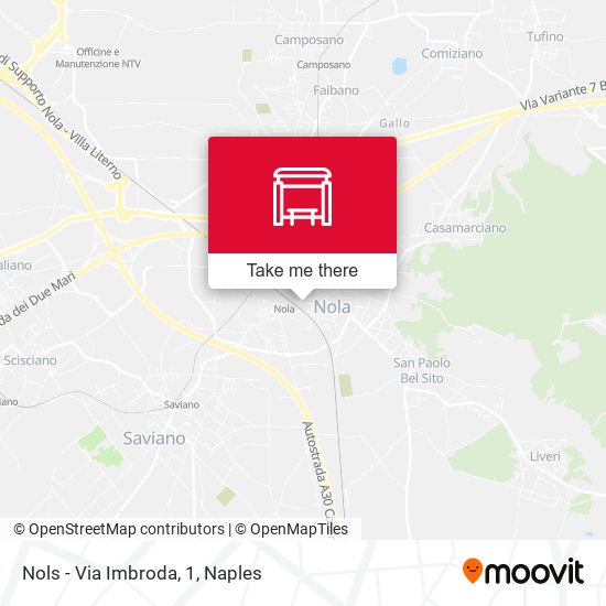 Nols - Via Imbroda, 1 map