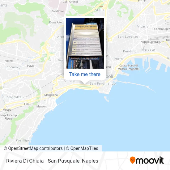 Riviera Di Chiaia - San Pasquale map