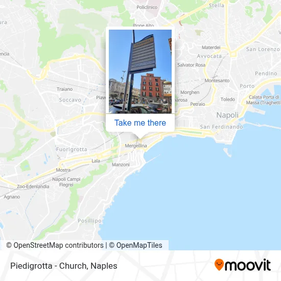 Piedigrotta - Church map