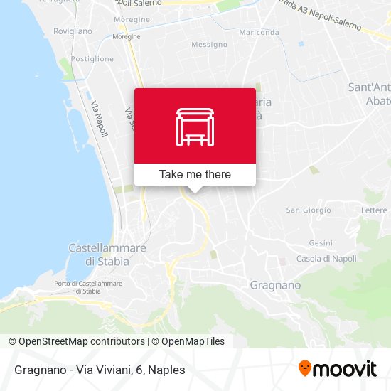 Gragnano - Via Viviani, 6 map