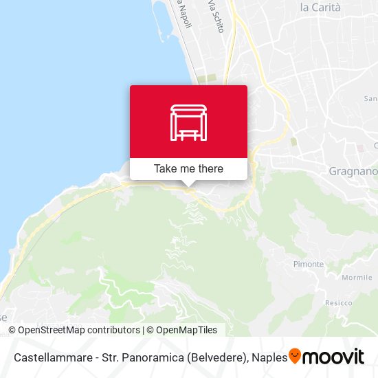 Castellammare - Str. Panoramica (Belvedere) map