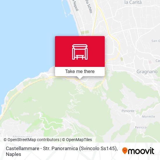 Castellammare - Str. Panoramica (Svincolo Ss145) map