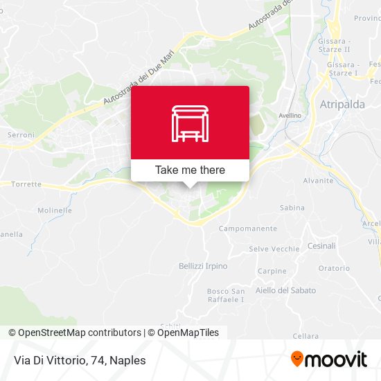 Via Di Vittorio, 74 map