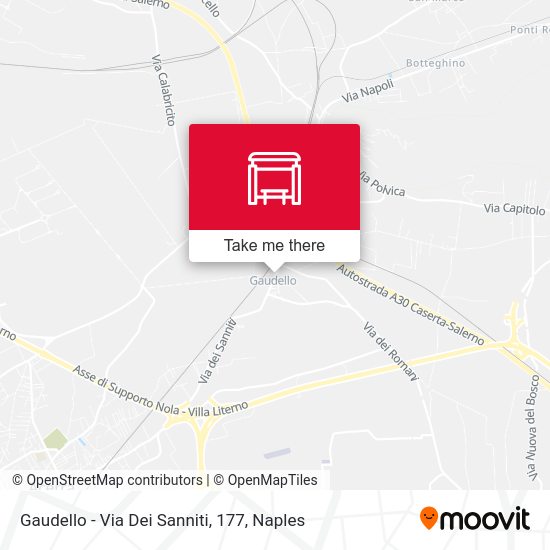 Gaudello - Via Dei Sanniti, 177 map