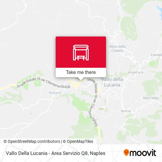 Vallo Della Lucania - Area Servizio Q8 map