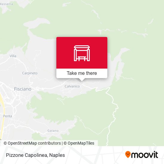 Pizzone Capolinea map