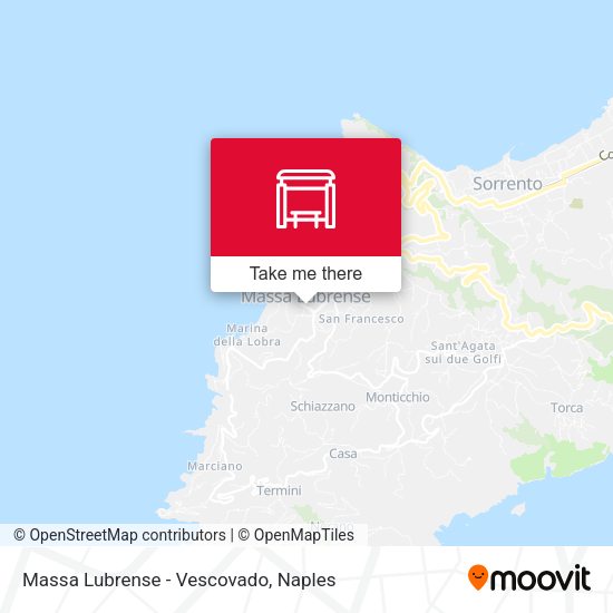 Massa Lubrense - Vescovado map