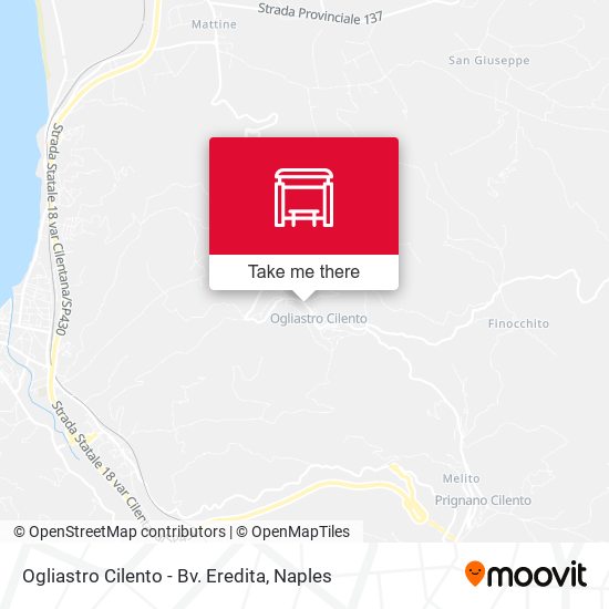 Ogliastro Cilento - Bv. Eredita map