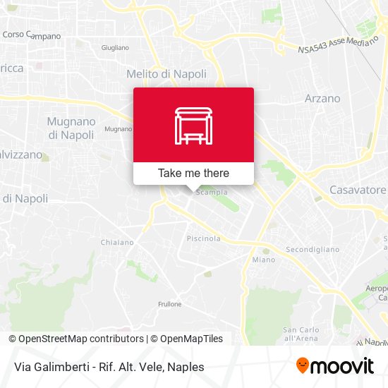Via Galimberti - Rif. Alt. Vele map