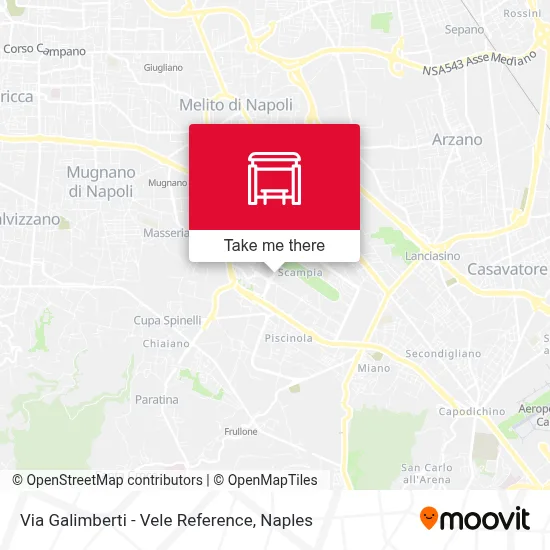 Via Galimberti - Vele Reference map