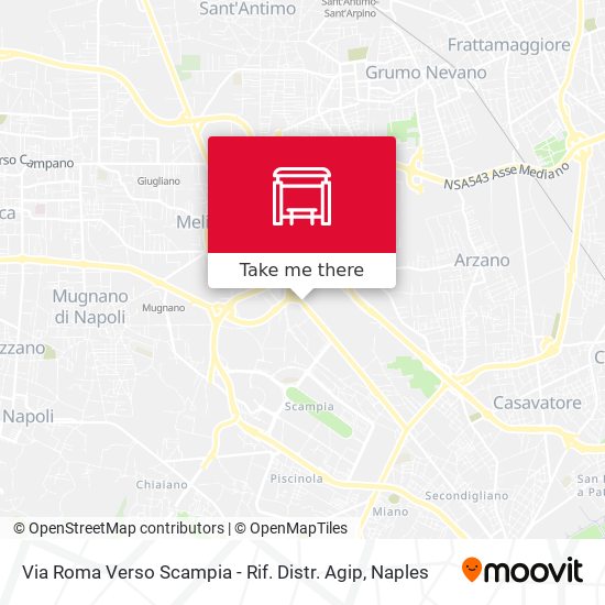 Via Roma Verso Scampia - Rif. Distr. Agip map