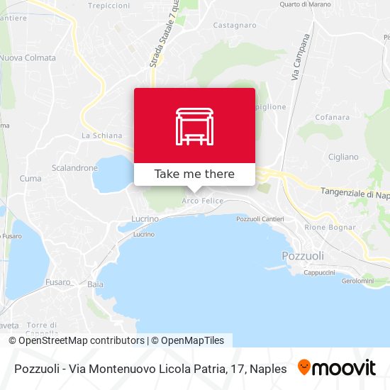 Pozzuoli - Via Montenuovo Licola Patria, 17 map