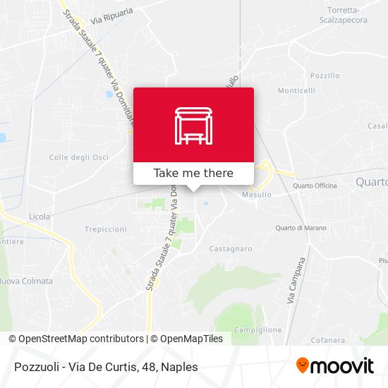 Pozzuoli - Via De Curtis, 48 map
