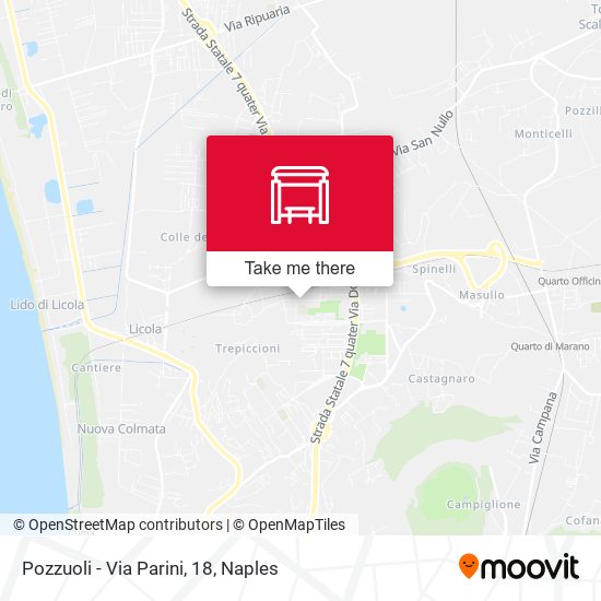 Pozzuoli - Via Parini, 18 map