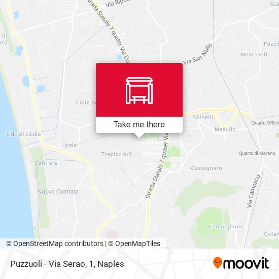 Puzzuoli - Via Serao, 1 map