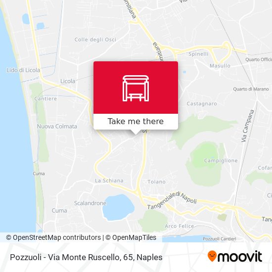 Pozzuoli - Via Monte Ruscello, 65 map
