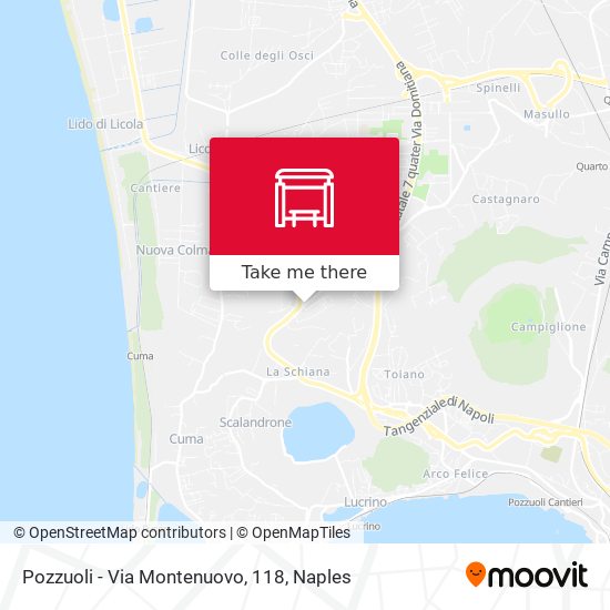 Pozzuoli - Via Montenuovo, 118 map