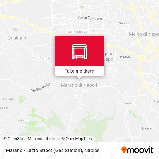 Marano - Lazio Street (Gas Station) map