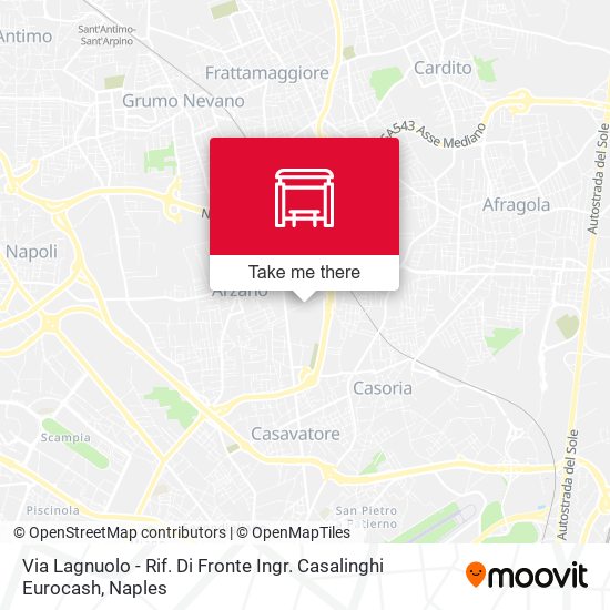 Via Lagnuolo - Rif. Di Fronte Ingr. Casalinghi Eurocash map