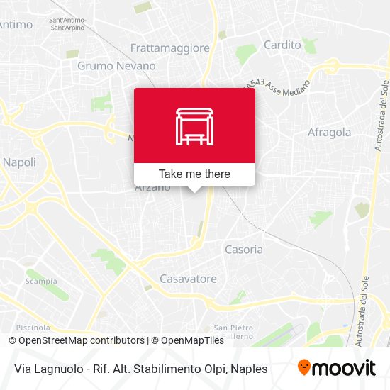 Via Lagnuolo - Rif. Alt. Stabilimento Olpi map