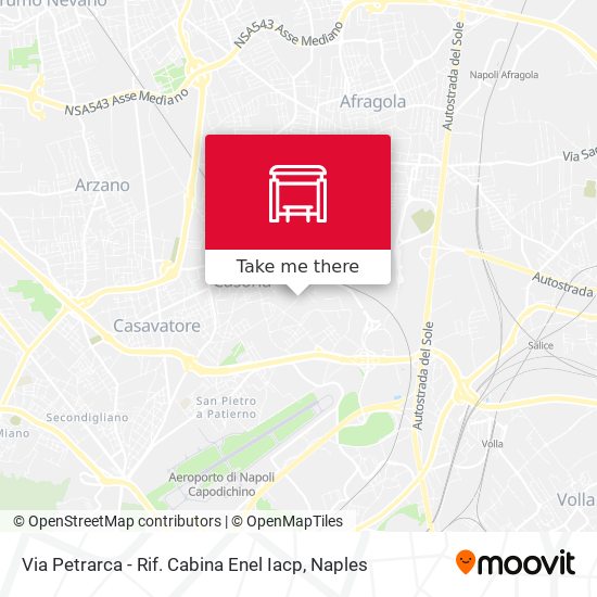 Via Petrarca - Rif. Cabina Enel Iacp map
