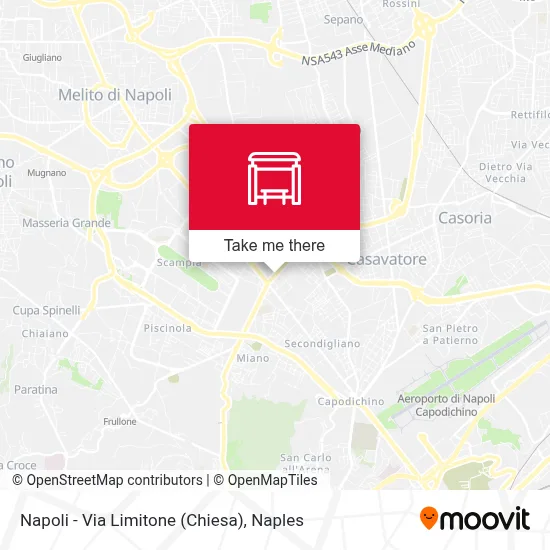 Napoli - Via Limitone (Chiesa) map