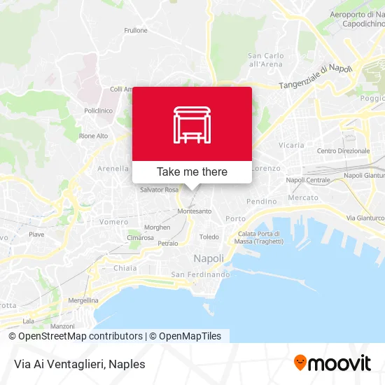 Via Ai Ventaglieri map