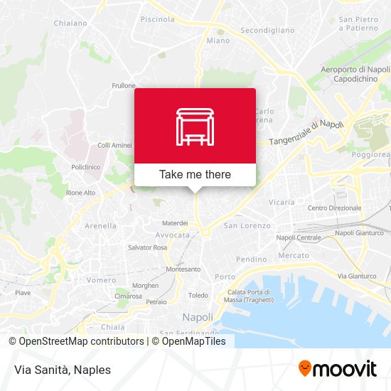 Via Sanità map