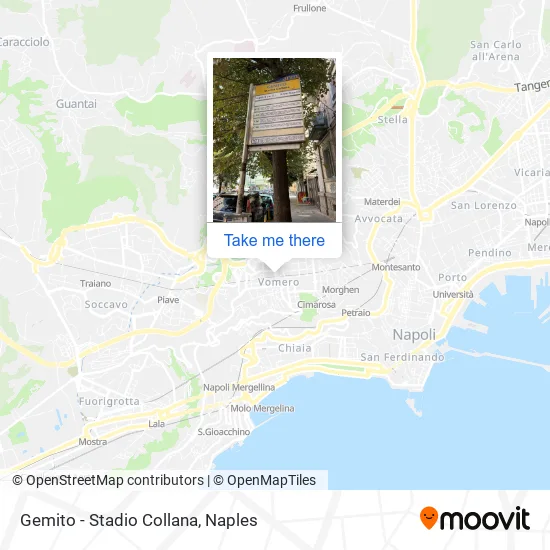 Gemito - Stadio Collana map