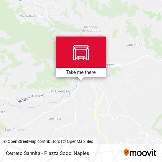 Cerreto Sannita - Piazza Sodo map