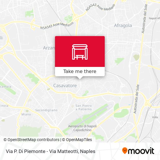 Via P. Di Piemonte - Via Matteotti map