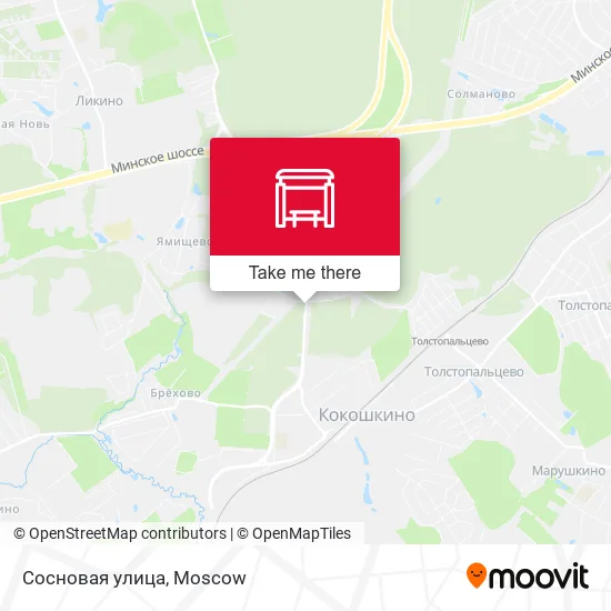 Сосновая улица map